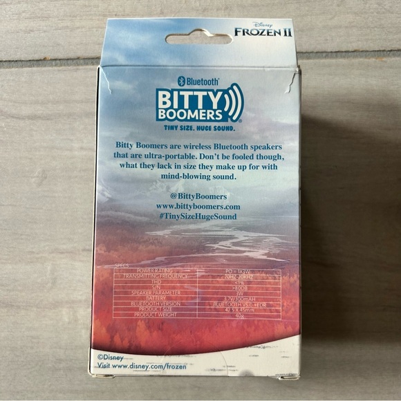 NEW Disney Frozen II Bitty Boomers Wireless Bluetooth Speaker - Picture 3 of 7